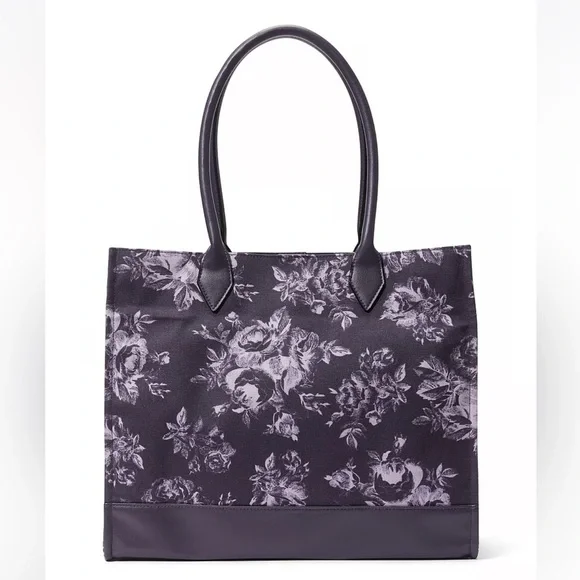 VICTORIA’S SECRET
Floral Book Tote Black Purple - Picture 2 of 4